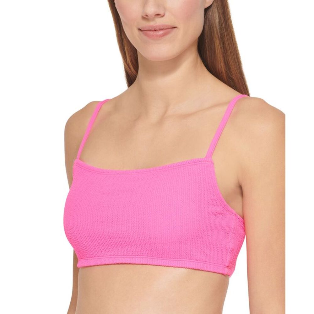 DKNY Textured Bralette Bikini Top